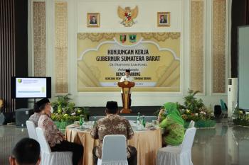 Gubernur Arinal Terima Kunjungan Kerja Gubernur Sumbar Dalam Rangka Benchmarking Rencana Pengembangan Tambak Udang